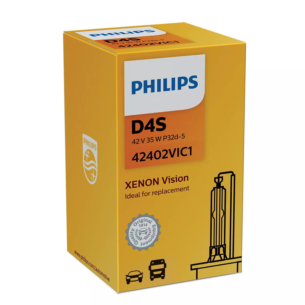 Xenonpære D4S Philips Xenon Vision - 1 stk. Image 1