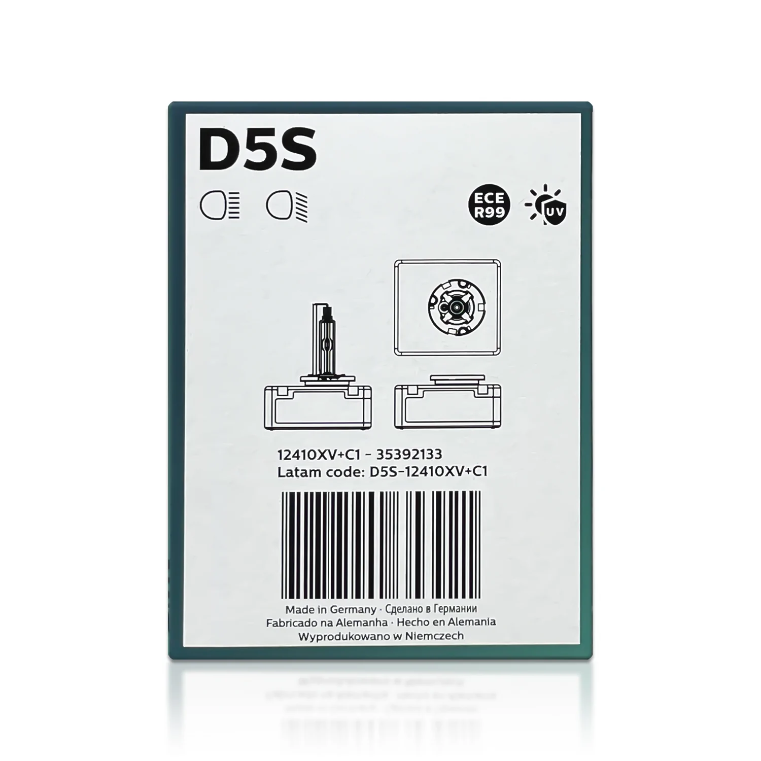 Xenonpære D5S Philips X-tremeVision gen2 +150% - 1 stk. – bilde 6