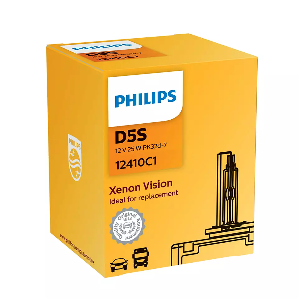 Xenonpære D5S Philips Xenon Vision - 1 stk.