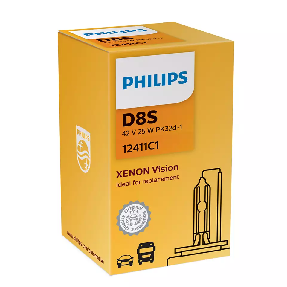 Xenonpære D8S Philips Xenon Vision - 1 stk.