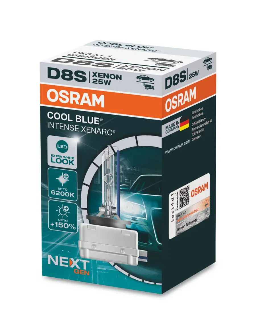 Xenonpære D8S Xenarc Osram Cool Blue Intense (NEXT GEN) - 1 stk.